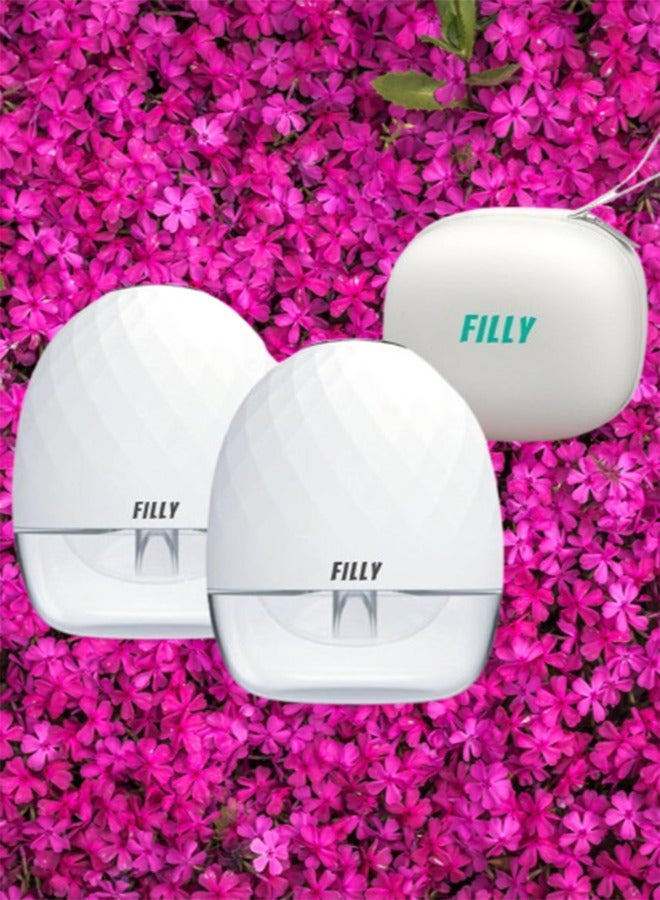 Filly Wearable Double Electric Breast Pump with Carrying Case, 2 pack, Hands free wireless, Painless Breastfeeding With 3 Modes And 9 Suction Levels, Powerful 1500 Mah Battery, Lcd Display - Image 3