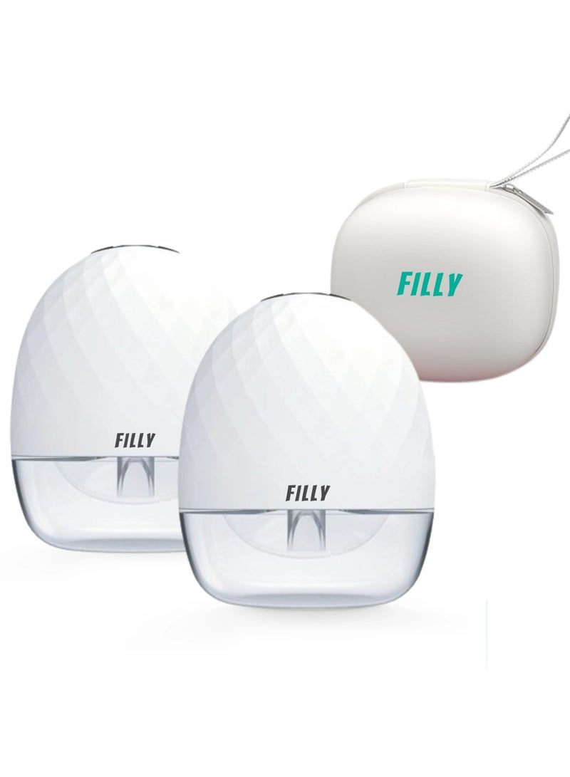 Filly Wearable Double Electric Breast Pump with Carrying Case, 2 pack, Hands free wireless, Painless Breastfeeding With 3 Modes And 9 Suction Levels, Powerful 1500 Mah Battery, Lcd Display - Image 2