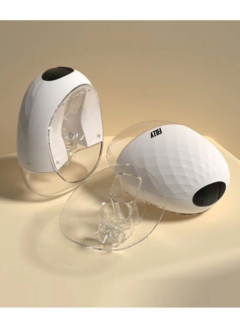 Filly Wearable Double Electric Breast Pump with Carrying Case, 2 pack, Hands free wireless, Painless Breastfeeding With 3 Modes And 9 Suction Levels, Powerful 1500 Mah Battery, Lcd Display - Image 5