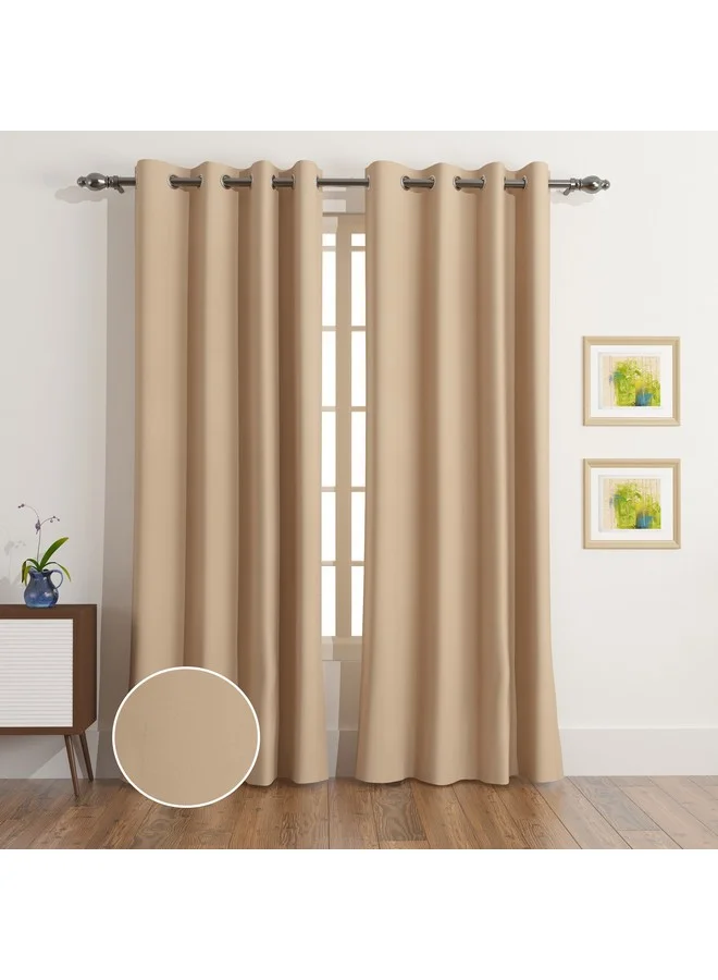 Home Box Uni 4-Piece Blackout Curtain Set 140 x 300 cm