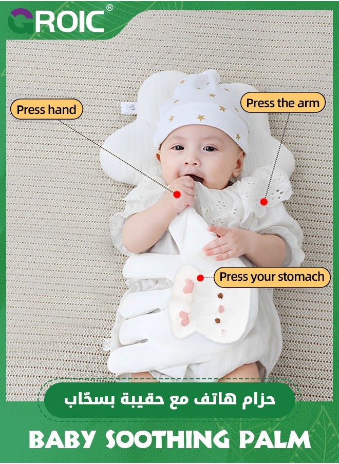 GROIC Baby Soothing Palm, Soft Baby Patting To Sleep Artifact, Baby Anti-Startle Pressure Pillow Anti-Flatulence Accessible Coax Sleeping Pillow, Baby Sleep Soothers  - Image 4