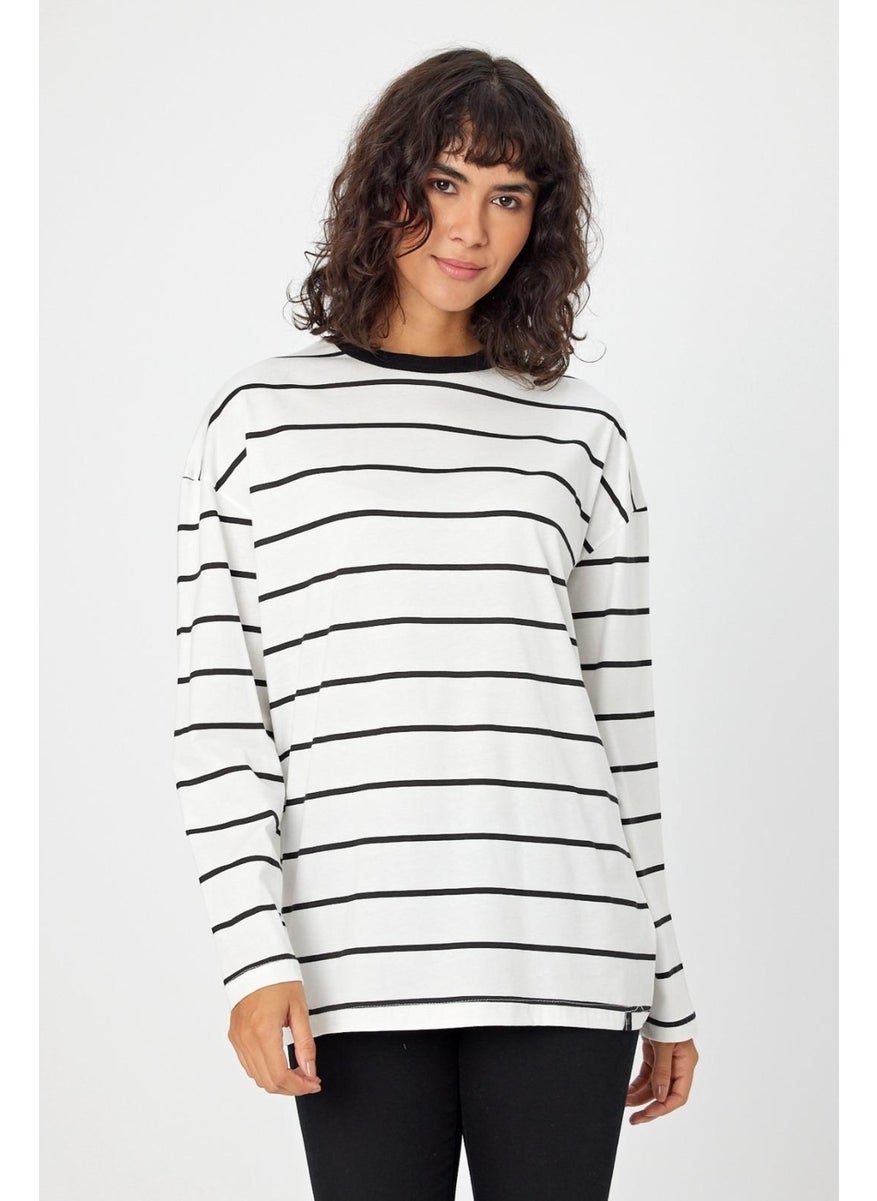 Alexander Gardi - Striped Oversize Sweatshirt (E2400158) - Image 1