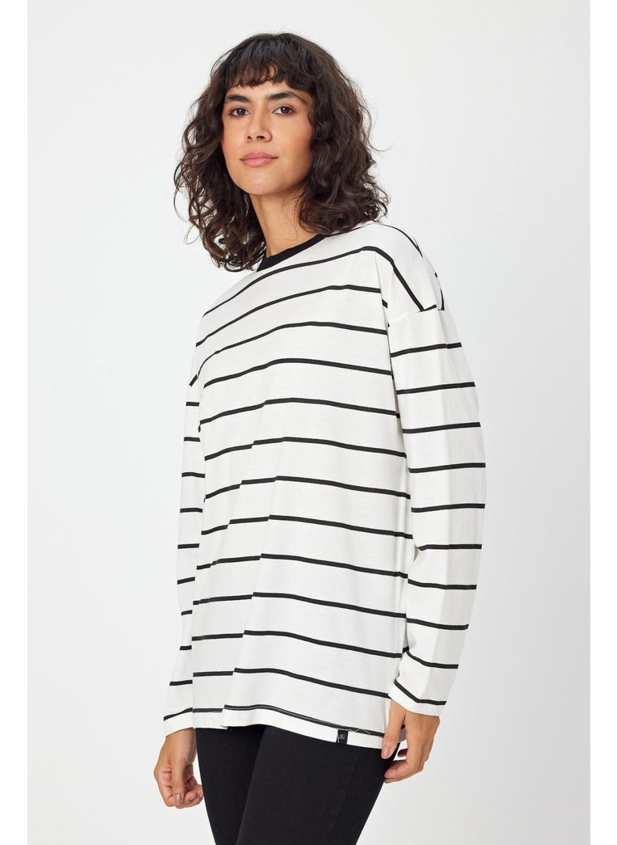 Alexander Gardi - Striped Oversize Sweatshirt (E2400158) - Image 1
