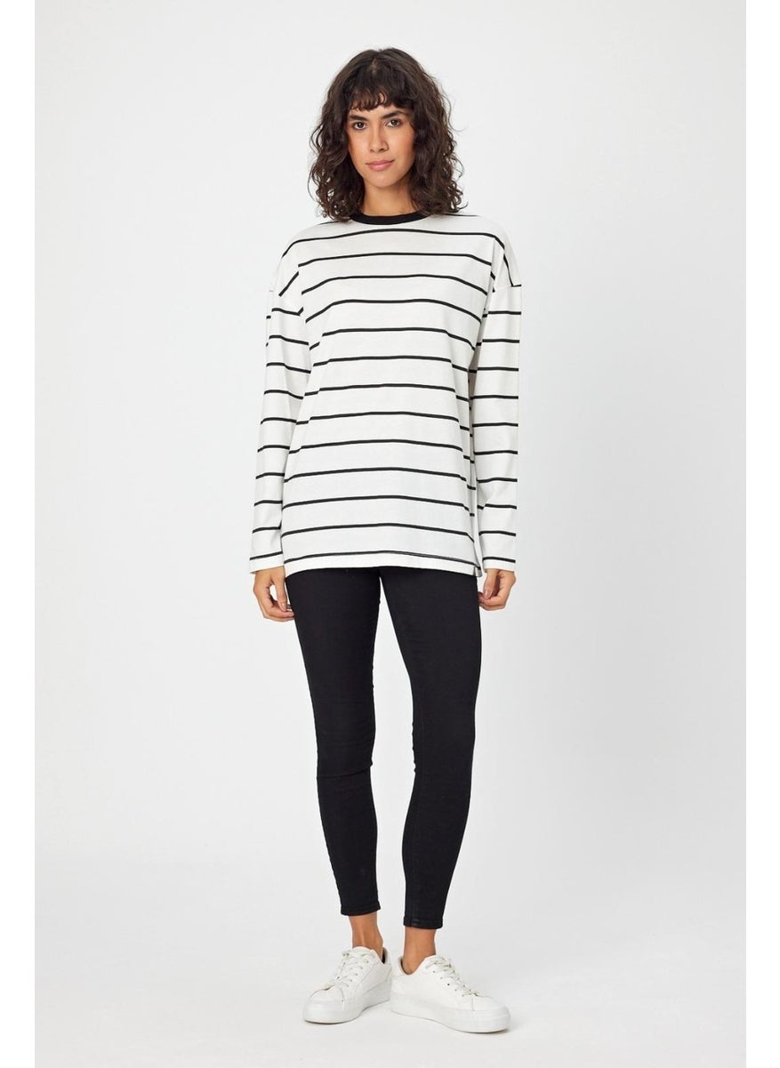 Alexander Gardi - Striped Oversize Sweatshirt (E2400158) - Image 1