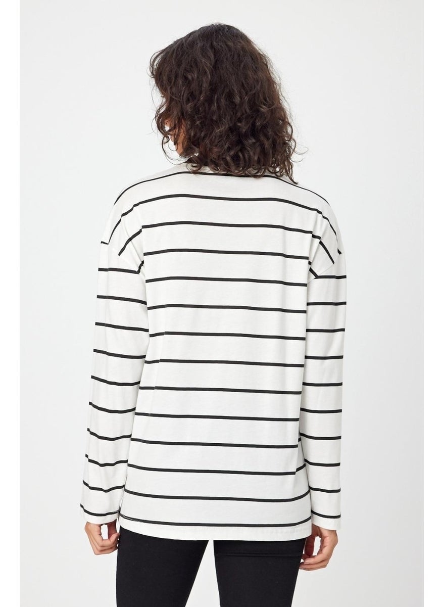 Alexander Gardi - Striped Oversize Sweatshirt (E2400158) - Image 1