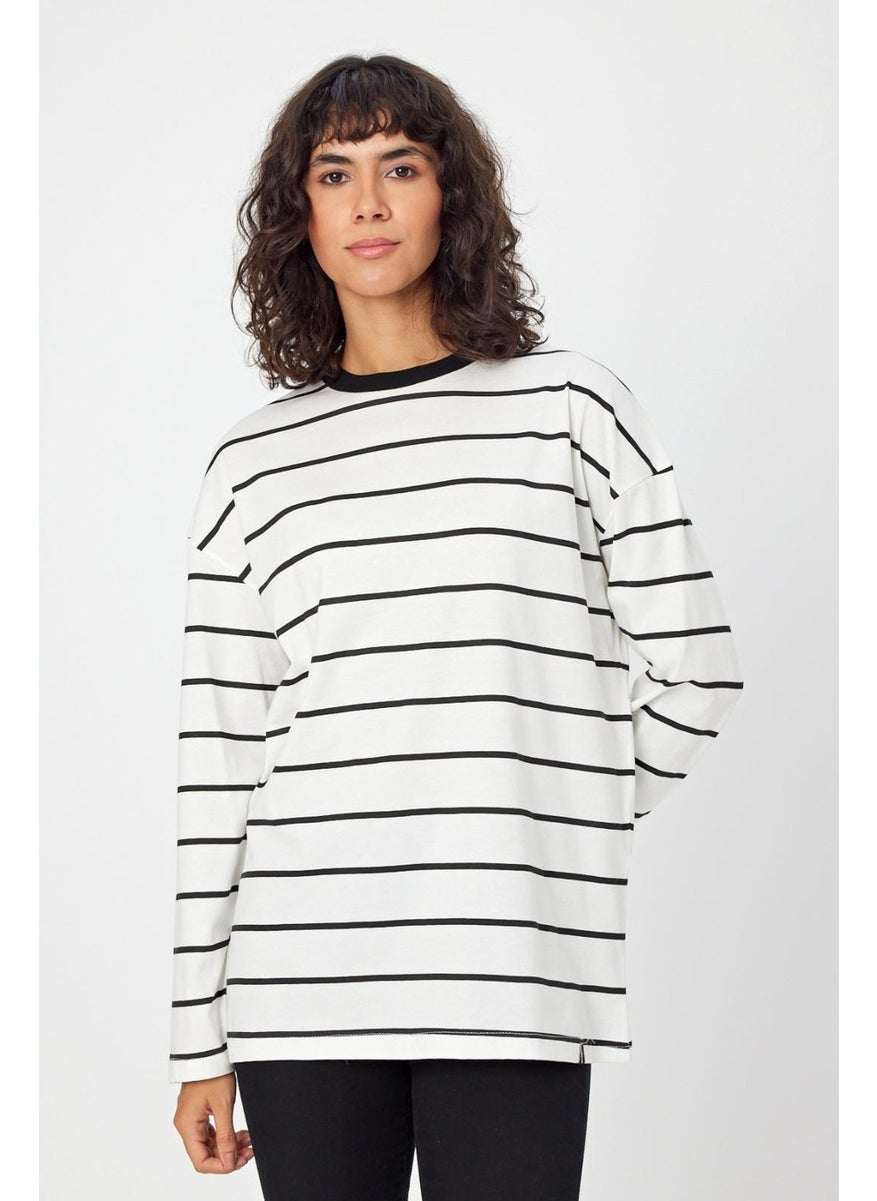 Alexander Gardi - Striped Oversize Sweatshirt (E2400158) - Image 1