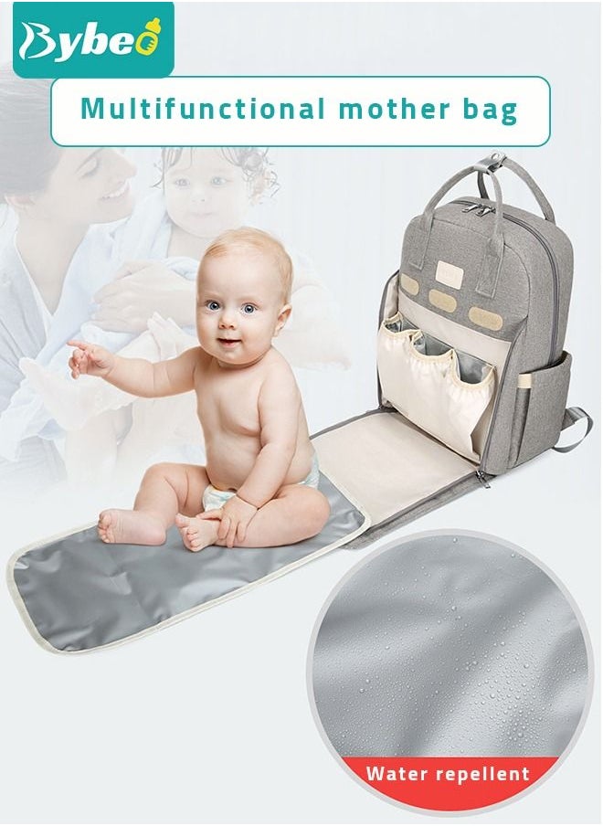 Bybeo Fashionable Baby Diaper Backpack with Changing Station Waterproof Large Capacity Multifunction Maternity Mummy Bag  - Image 2