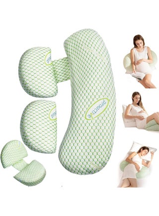 Pregnancy Pillows for Sleeping,Maternity Pillow with Adjustable and Removable Cooling Cover ，Soft Pregnancy Body Pillow Support for Back, Legs, Belly,Hips of Pregnant Women - pzsku/Z26625E43FE55A2280E02Z/45/1749101686/29a3df36-6ff9-4067-b393-34beb289d906