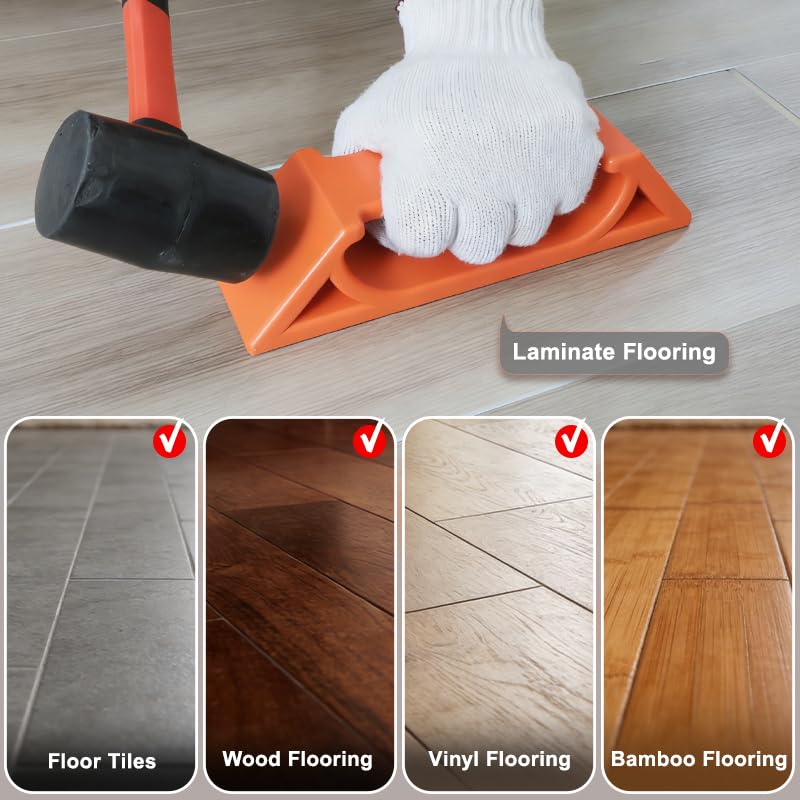 ZAPSIFOU Floor Gap Fixer Tool for Laminate, Vinyl & Hardwood â€“ Heavy-Duty Nylon Plank Puller with Washable Adhesive Pad, Reusable Floor Repair Tool for Closing Gaps (Only Plank Grabber, No Hammer) - Image 2