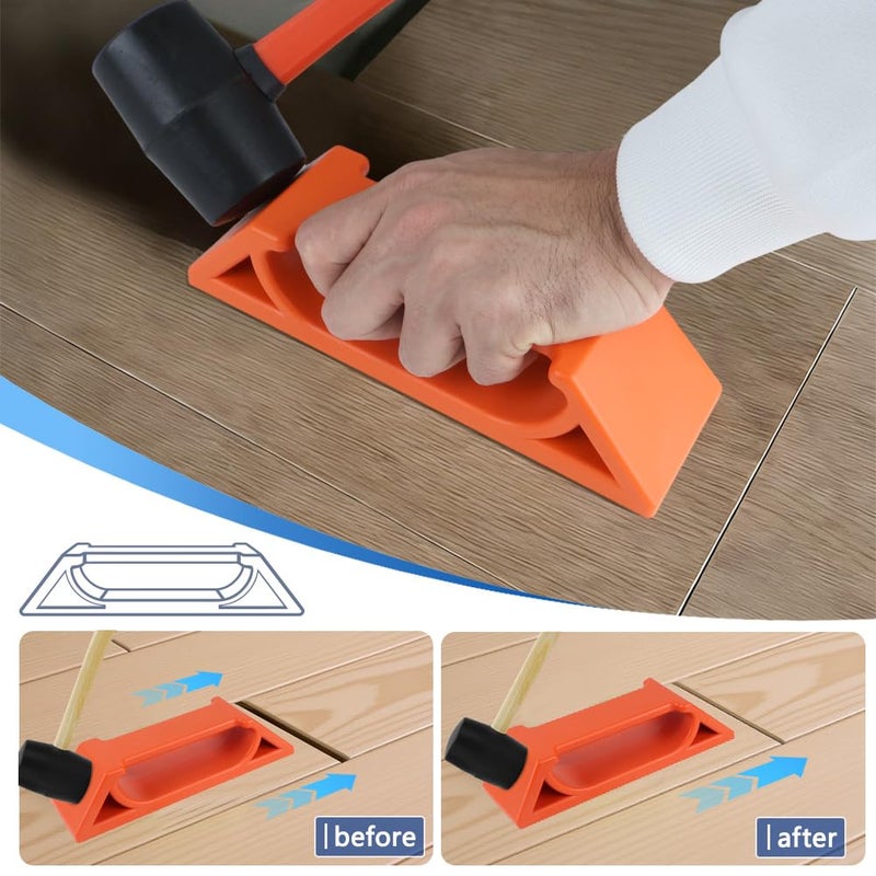 ZAPSIFOU Floor Gap Fixer Tool for Laminate, Vinyl & Hardwood â€“ Heavy-Duty Nylon Plank Puller with Washable Adhesive Pad, Reusable Floor Repair Tool for Closing Gaps (Only Plank Grabber, No Hammer) - Image 5