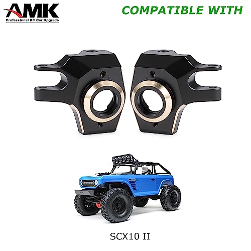 AMK SCX10 II Brass Steering Knuckles 96g Wheel Weights Outer Portal Drive Housing for 110 RC Crawler AR44 Axial SCX10 Upgrades - Image 5