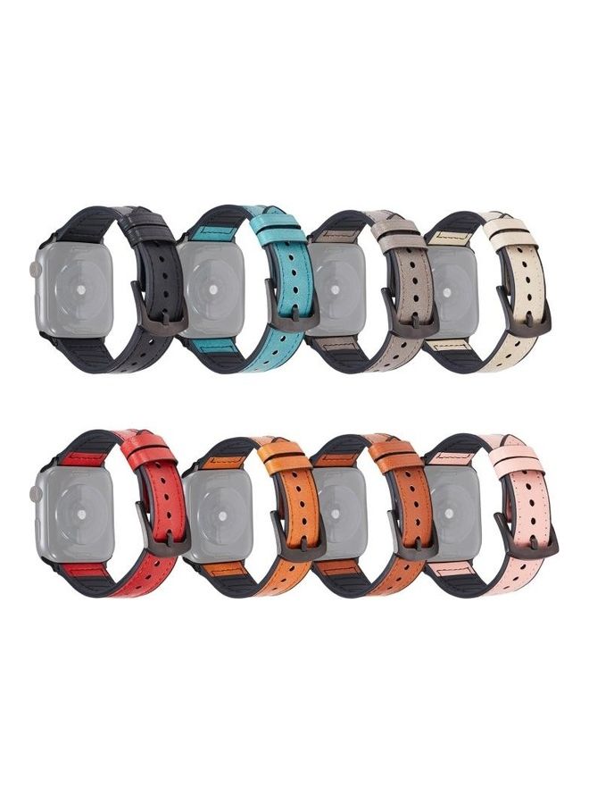 NIBEMINENT Ethnic Replacement Watchband for Apple Watch Series 1/2/3/4/5/6/7/SE 42/44/45mm Pink - Image 2