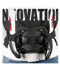 SYOSI Motorcycle Backseat Handle, Adjustable Reinforce Buckle Bandage, Waist Belt Black Backseat Handle, Passenger Seat Grip Strap Motorcycle Accessory, for Children Motorcycle Passenger  - Image 3