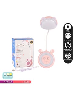 ACK Rechargeable Touch LED Desk Lamp, Adjustable Light, Kids Room Study Desk Lighting with Night Mode Dual Light Blue Body  - Image 4