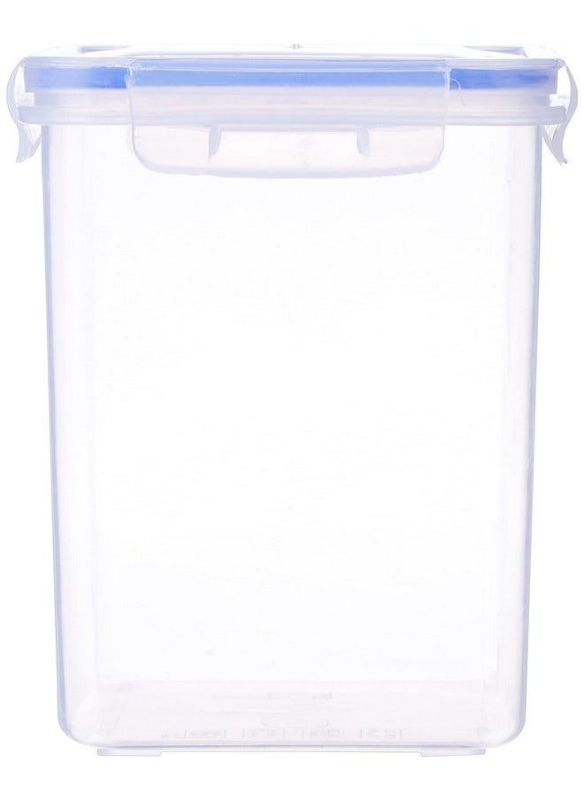 Aristo - Aristo Lock & Fresh 213 Plastic Storage Container For Storing grains, pulses, rice, wheat etc- 2400 ML, Transparent Clear, large (LOCK&FRESH213) (19 x 13 x 16.5cm) - Image 1
