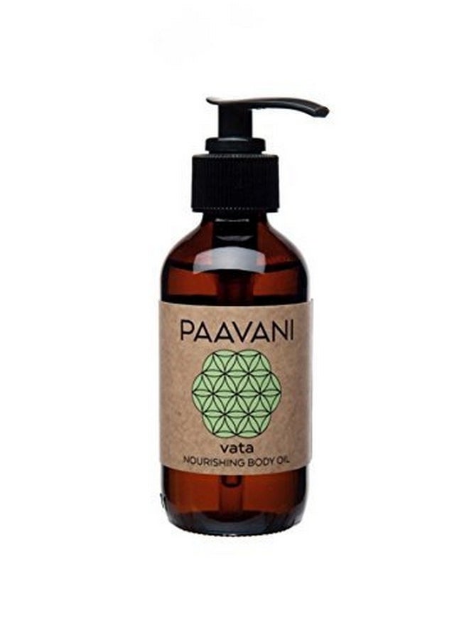 PAAVANI Ayurveda Vata Body Oil For Dry Skin Nourishing Oil Abhyanga Body Oil 4 Oz  - Image 1