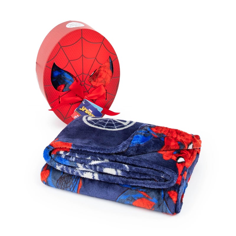 Jay Franco Marvel Spiderman Throw Blanket with Gift Box - Plush Throw Measures 46 x 60 Inches - Super Soft Special Edition Superhero Fleece Bedding  - Image 2