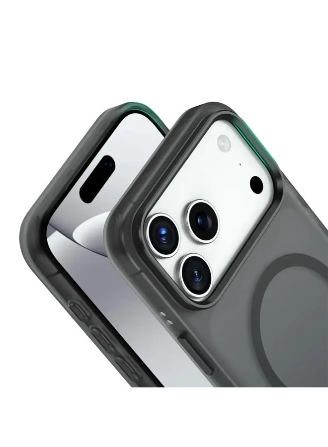 Green Lion Matte MagSafe X Ultimate Touch & Superior Grip Case for iPhone 17 Pro Max – Blue | Shockproof Magnetic Cover | Anti-Fingerprint | Premium Soft Finish - Image 2