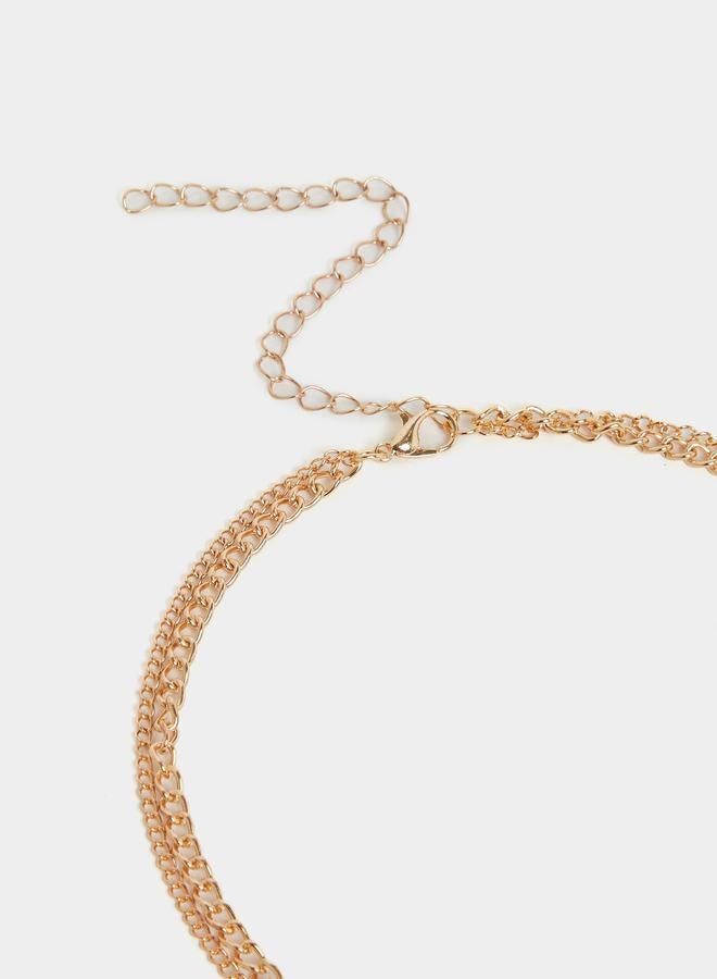 Styli Styli Plain Layered Lariat Necklace with Lobster Clasp  - Image 3