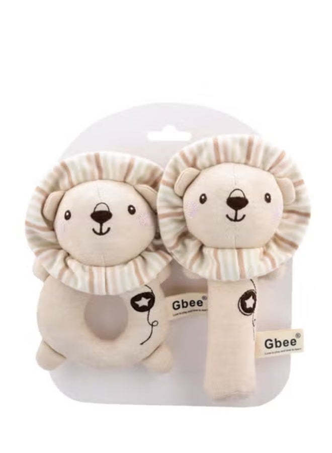 Gbee Top-Quality Material Organic Cotton Rattles Toy Set For Kids Hand Bell Infant Educational Mobiles Toys - Image 1
