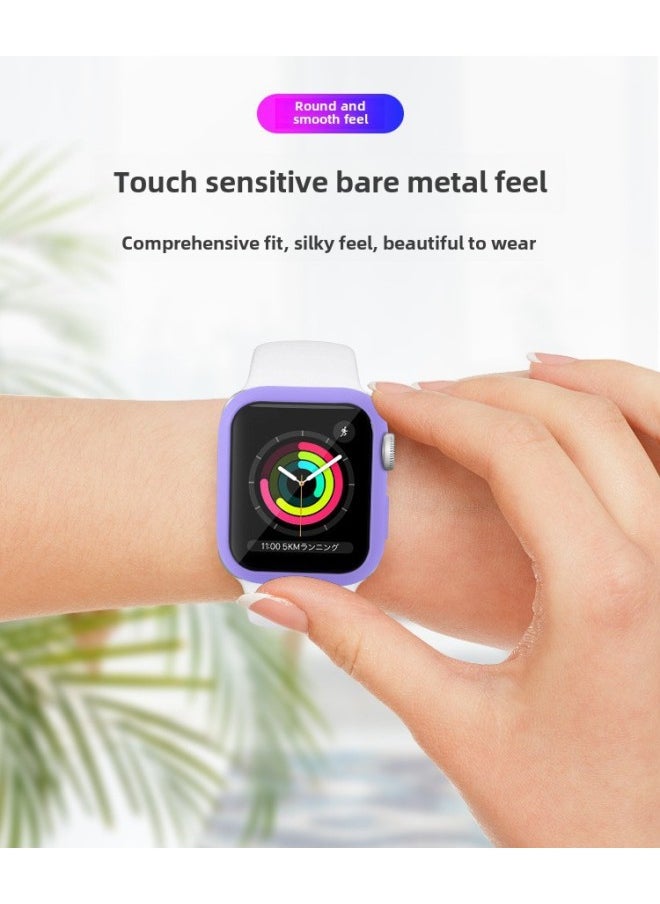 Generic - Applicable To Apple Iwatch8/9/10 Watch Case PC Case Film Integrated Protective Case Ultra3 49mm Protective Case-Color:Transparent-Exterior Dimension:S10 42mm With Packaging - Image 1