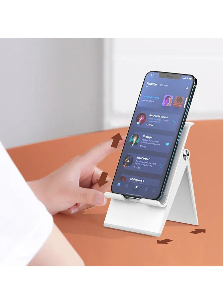 Generic Universal Adjustable Foldable Portable Lazy Mobile Phone Holder ABS Phone Stand For Iphone For Samsung For Xiaomi - Image 2