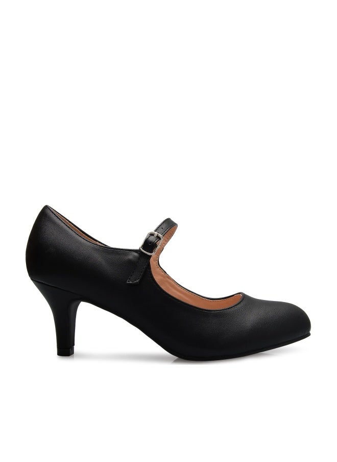 Olivia K Womens Classic Low Mid Heels Mary Jane Pumps - Adorable Round Toe Vintage Retro Shoes - Image 1