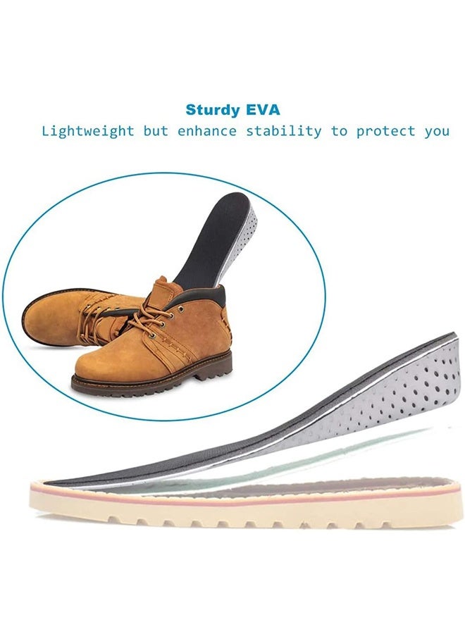 Ocean 1 Pair Height Increase Insoles, Soft Breathable Memory Foam Shoe Inserts Cushion, Unisex Full-Length Invisible Heel Lift Inserts (4cm) - Image 4