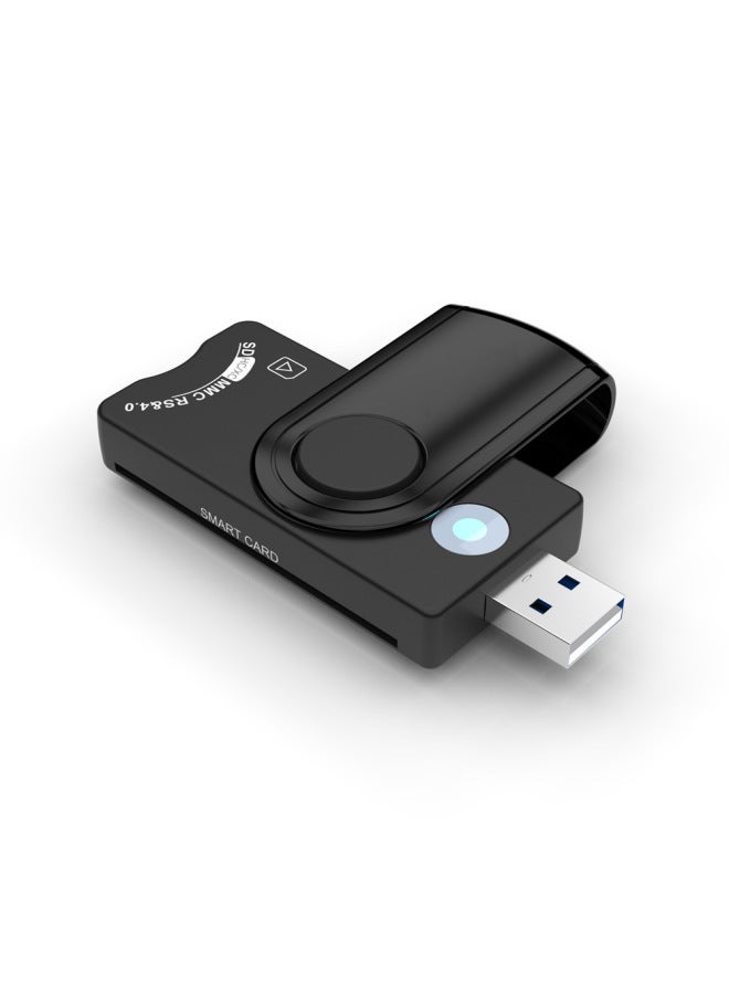 Rocketek Usb2.0 Tax Ic Smart Card Reader Sd Tf Sim Card Multi-function Card Reader - Image 1