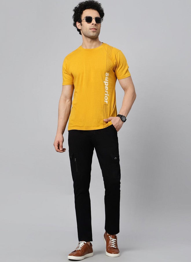 Hence Men's Relaxed Tapered Fit Black Cargo Trousers - Image 4