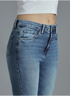 HIGH STAR Skinny Fit High Rise Faded Stretchable Jeans by Styli  - Image 3