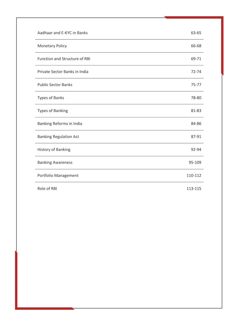 Banking Awareness For Mains Book 2024 (English Edition) - 31 Solved Topic-wise Tests SBI/IBPS/RBI/Clerk/PO and Other Competitive Exams with Free Access to Online Tests - Image 5