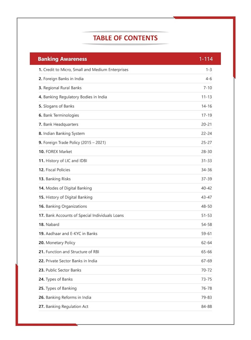 Banking Awareness For Mains Book 2024 (English Edition) - 31 Solved Topic-wise Tests SBI/IBPS/RBI/Clerk/PO and Other Competitive Exams with Free Access to Online Tests - Image 4