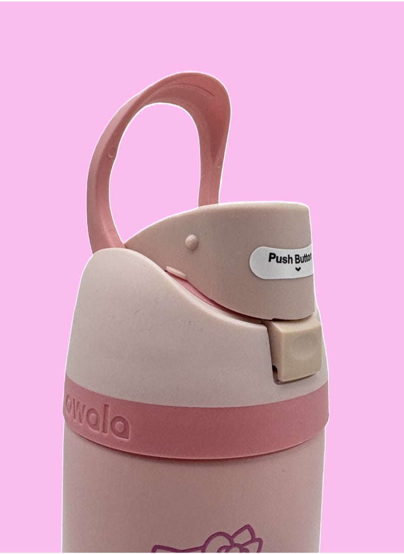 Owala - 24Oz. Owala FreeSip Stainless Steel Water Bottle Pink cat - Image 1