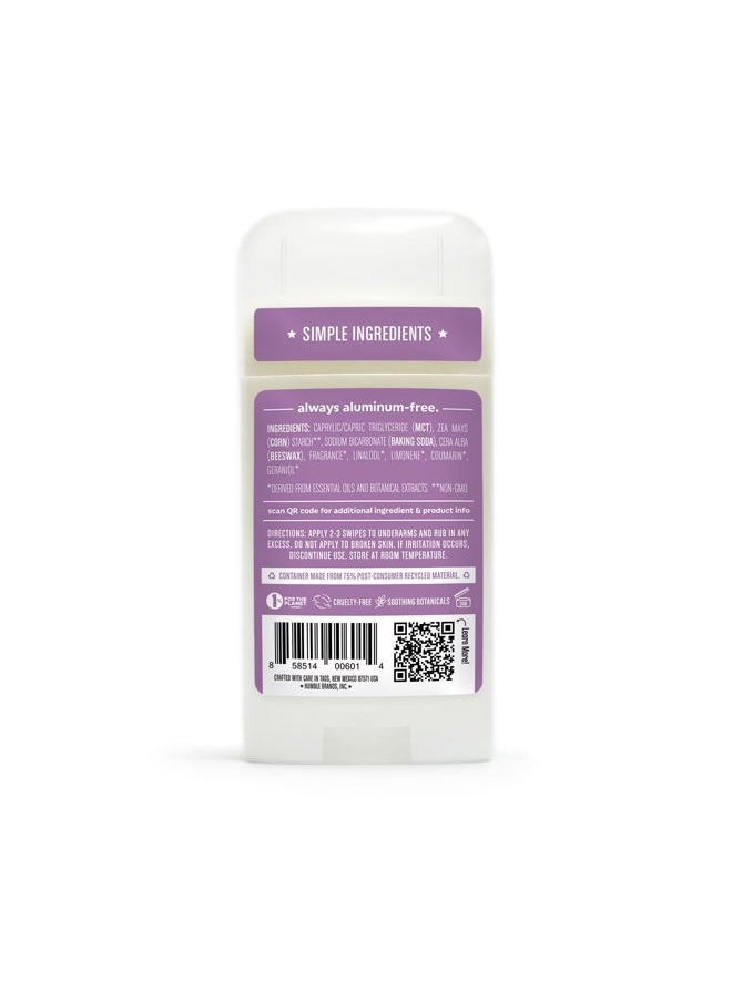HUMBLE SIMPLE AND TRUE. - HUMBLE BRANDS Original Formula Aluminum-free Deodorant. Long Lasting Odor Control with Baking Soda and Essential Oils, Mountain Lavender, Pack of 1 - Image 1