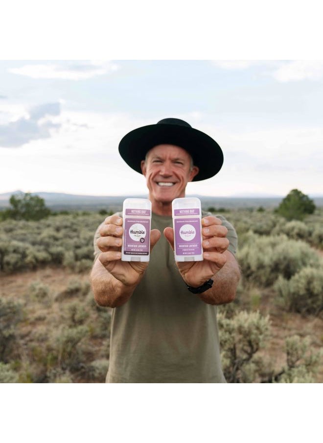 HUMBLE SIMPLE AND TRUE. - HUMBLE BRANDS Original Formula Aluminum-free Deodorant. Long Lasting Odor Control with Baking Soda and Essential Oils, Mountain Lavender, Pack of 1 - Image 1