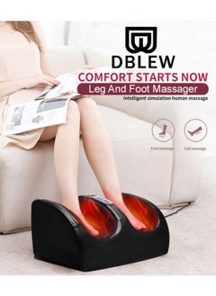 Shiatsu Mini Electric Foot Legs And Calf Massager Machine With Deep Heat Tissue Kneading Therapy Feet Pain Relief For Tired Muscles Red