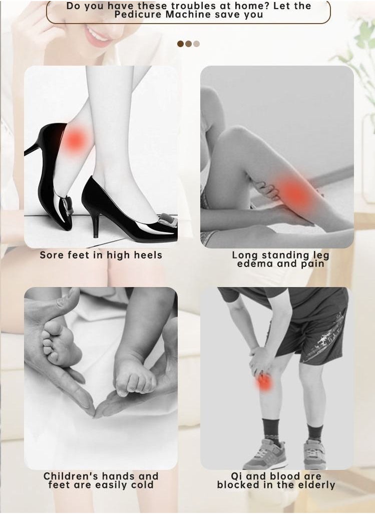 DBLEW - Shiatsu Mini Electric Foot Legs And Calf Massager Machine With Deep Heat Tissue Kneading Therapy Feet Pain Relief For Tired Muscles Red - Image 1