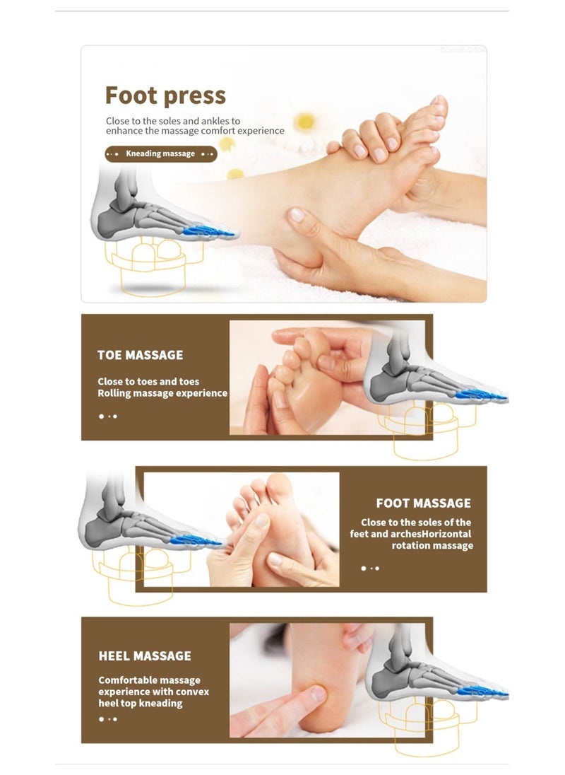 DBLEW - Shiatsu Mini Electric Foot Legs And Calf Massager Machine With Deep Heat Tissue Kneading Therapy Feet Pain Relief For Tired Muscles Red - Image 1