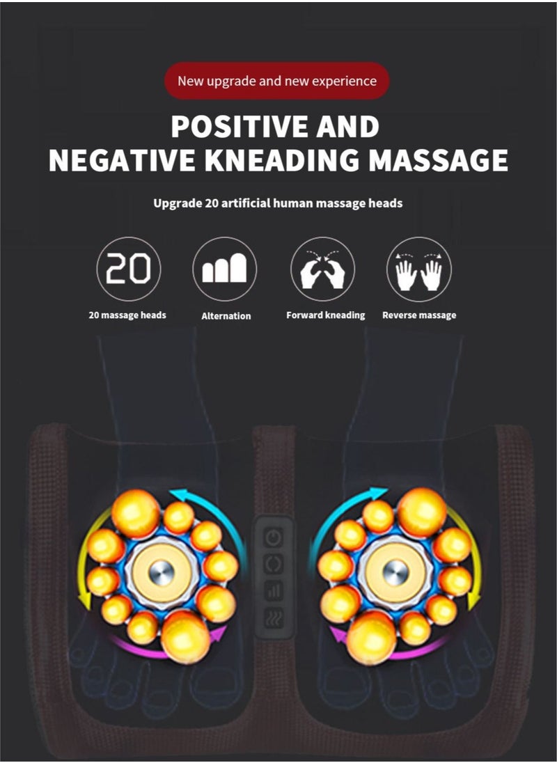 DBLEW - Shiatsu Mini Electric Foot Legs And Calf Massager Machine With Deep Heat Tissue Kneading Therapy Feet Pain Relief For Tired Muscles Red - Image 1