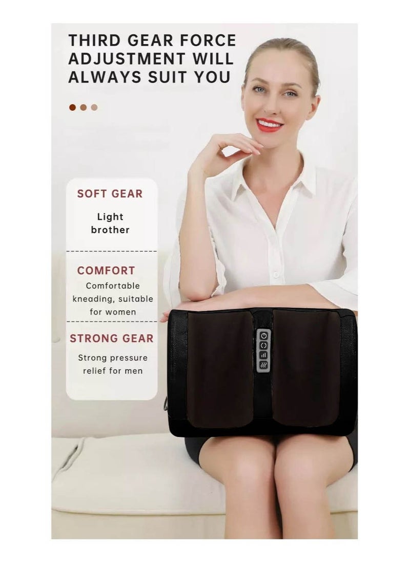 DBLEW - Shiatsu Mini Electric Foot Legs And Calf Massager Machine With Deep Heat Tissue Kneading Therapy Feet Pain Relief For Tired Muscles Red - Image 1
