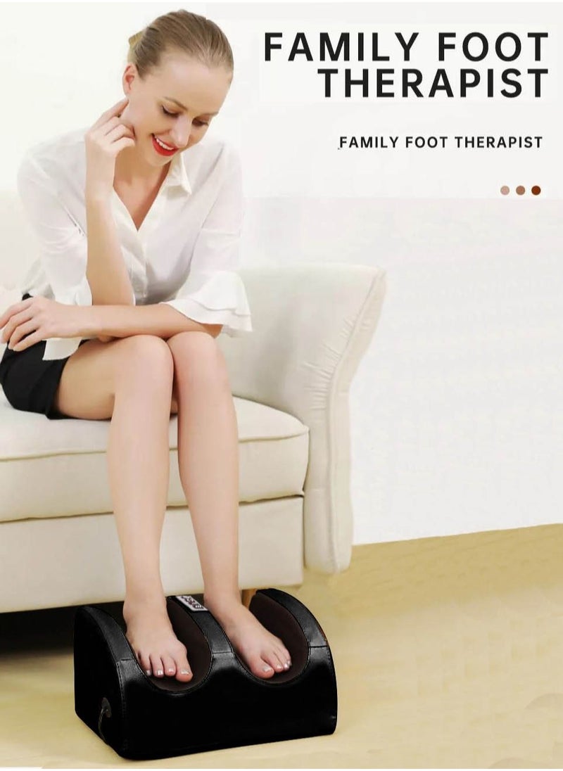 DBLEW - Shiatsu Mini Electric Foot Legs And Calf Massager Machine With Deep Heat Tissue Kneading Therapy Feet Pain Relief For Tired Muscles Red - Image 1