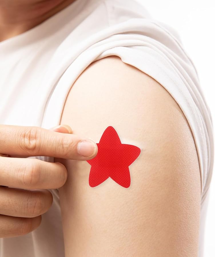 20 قطعة من الضمادات اللاصقة على شكل نجمة مرنة عالية التنفس لحماية الجروح والإسعافات الأولية - Image 5