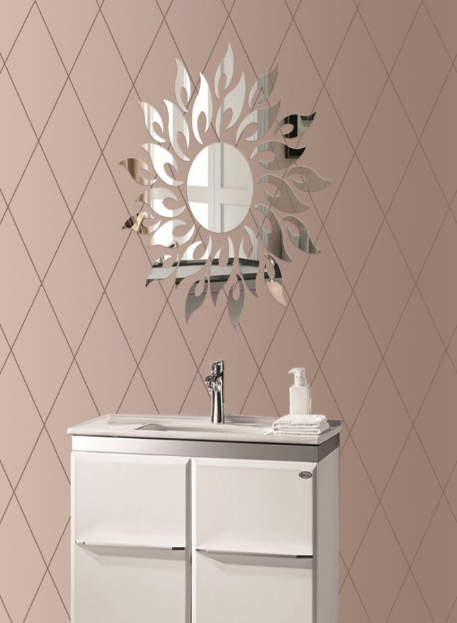 Sunflower Acrylic Mirror 3D Removable Wall Sticker Mirror Effect Decal for Bedroom TV Backgroun - Image 5