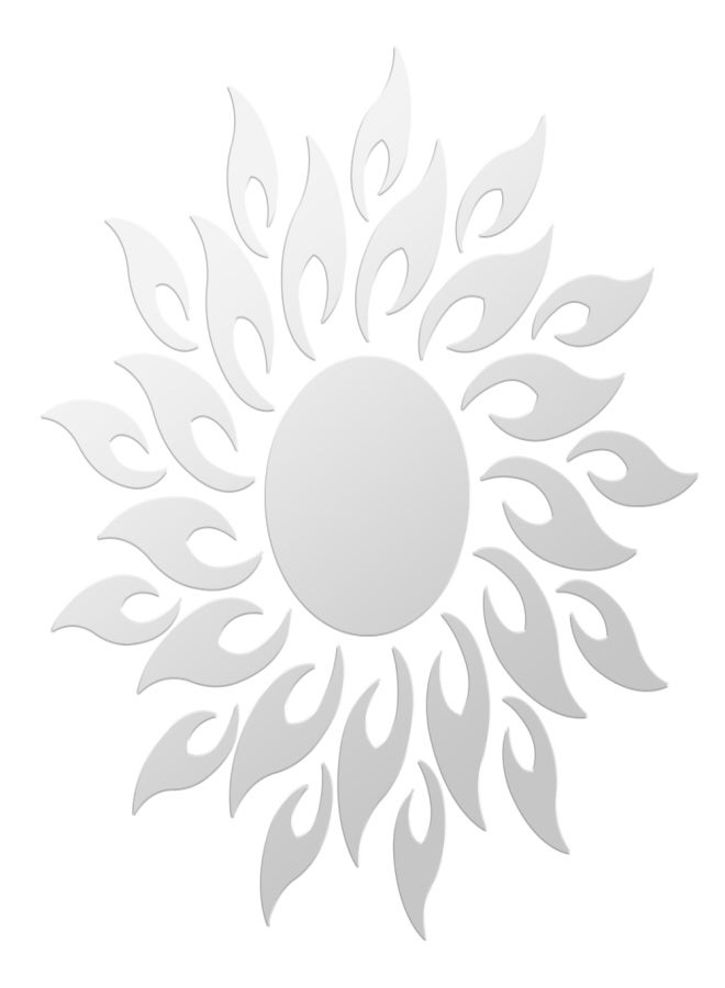 Sunflower Acrylic Mirror 3D Removable Wall Sticker Mirror Effect Decal for Bedroom TV Backgroun - Image 1