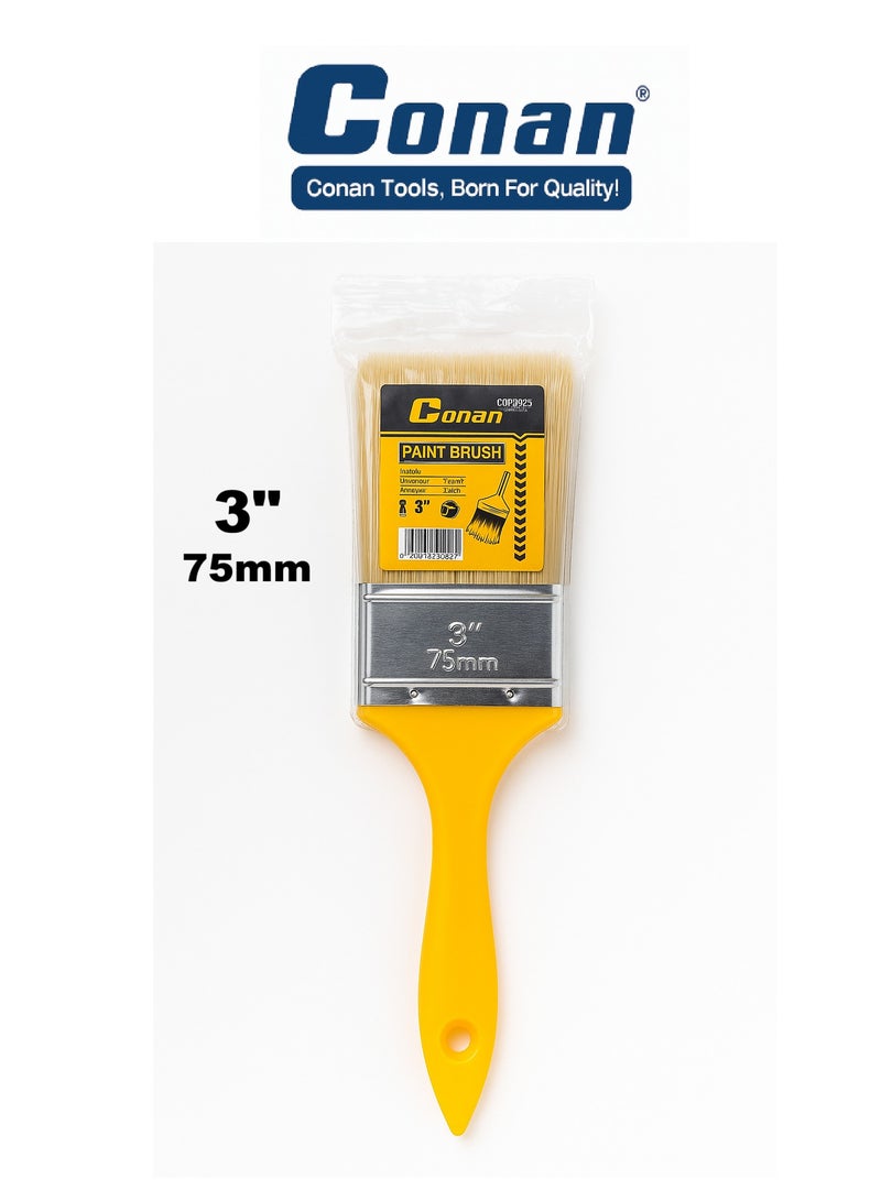 Conan 2-Piece Paint Brush Set – 4" (100 mm) + 3" (75 mm) – Comfortable Handles & Durable Metal Ferrules – Models COP0504 & COP0503 - Image 3