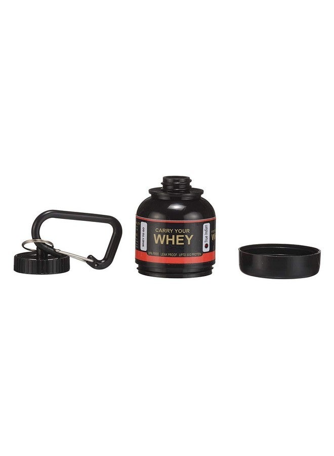 TRUE INDIAN NEW 2024 Whey Bottle Combo - Small Portable Protein Container With Key-Chain, Supplement Powder Carrying Funnel, 30 ml Flask (Pack of 5) - Image 2