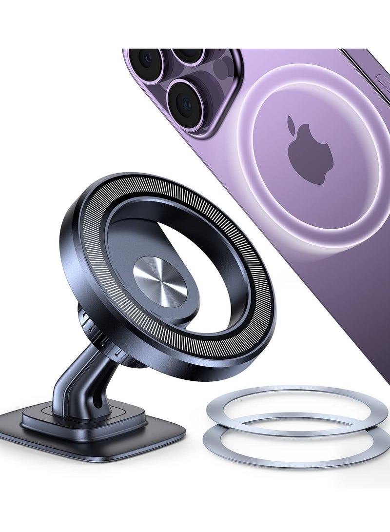 Excefore Car Mount Magnetic Phone Holder for Car Dash Mount Phone Holder Fit Curved Surface Flexible Rotation - Image 3