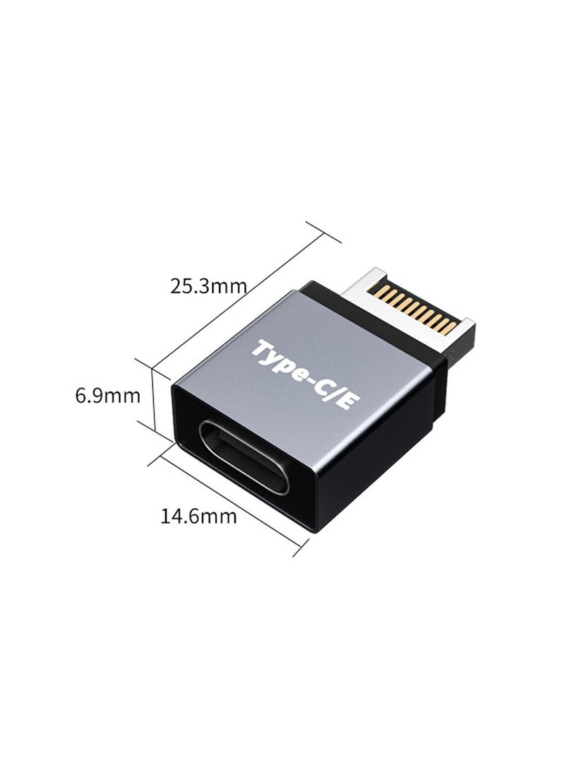 SYOSI 2Pcs USB 3.1 Type-E to Type-C Extension Adapter, Type-E Male Port to Type-C Female Port & Type-E Female Port to Type-C Male Port (10 Gbit/s) - Image 4