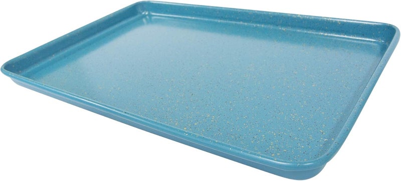 casaWare 15 x 10 x 1-Inch Ultimate Series Commercial Weight Ceramic Non-Stick Coating Cookie/Jelly Roll Pan (Blue Granite) - Image 2